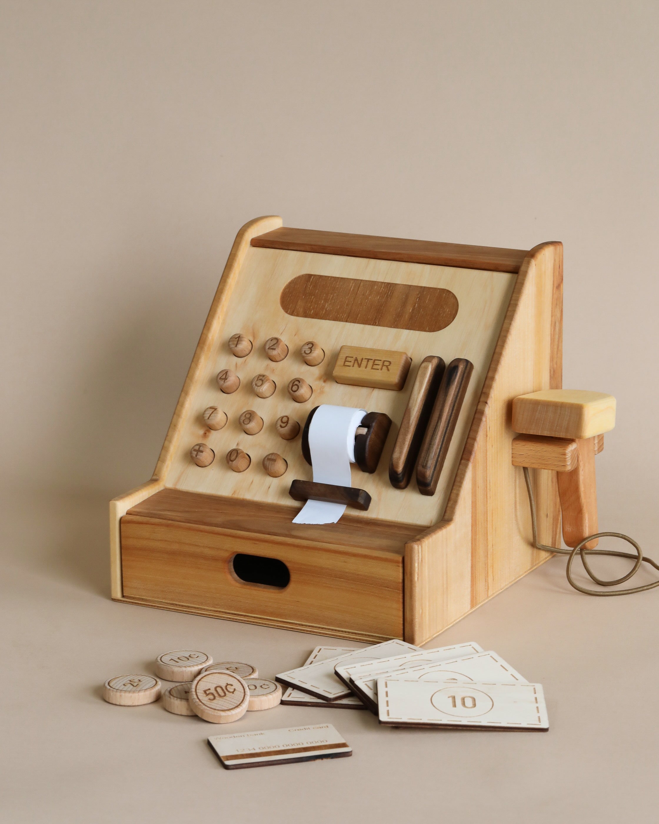 Wooden Cash Register