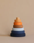 Sabo Concept Mini Wooden Pyramid Stacker - Desert Night