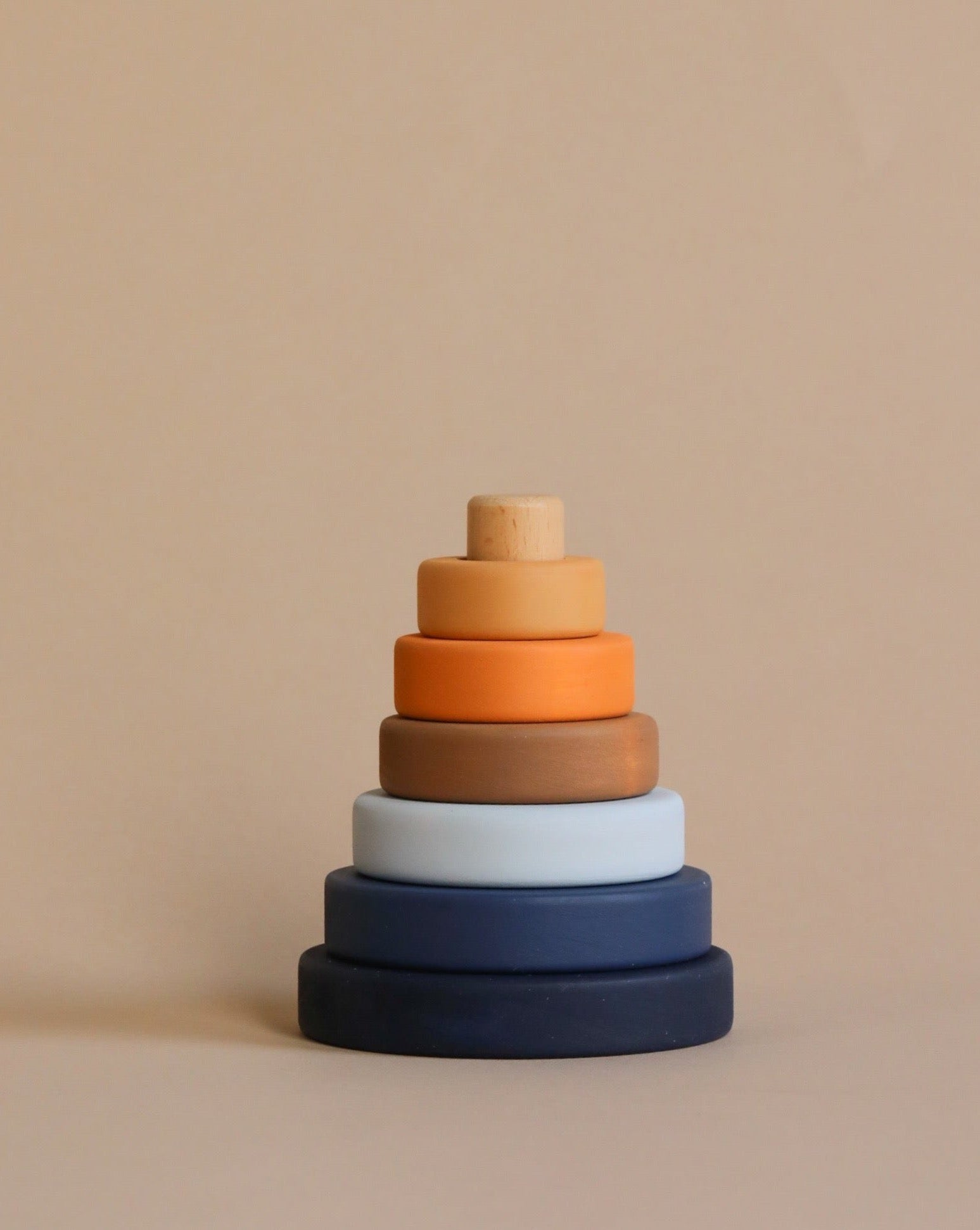 Sabo Concept Mini Wooden Pyramid Stacker - Desert Night