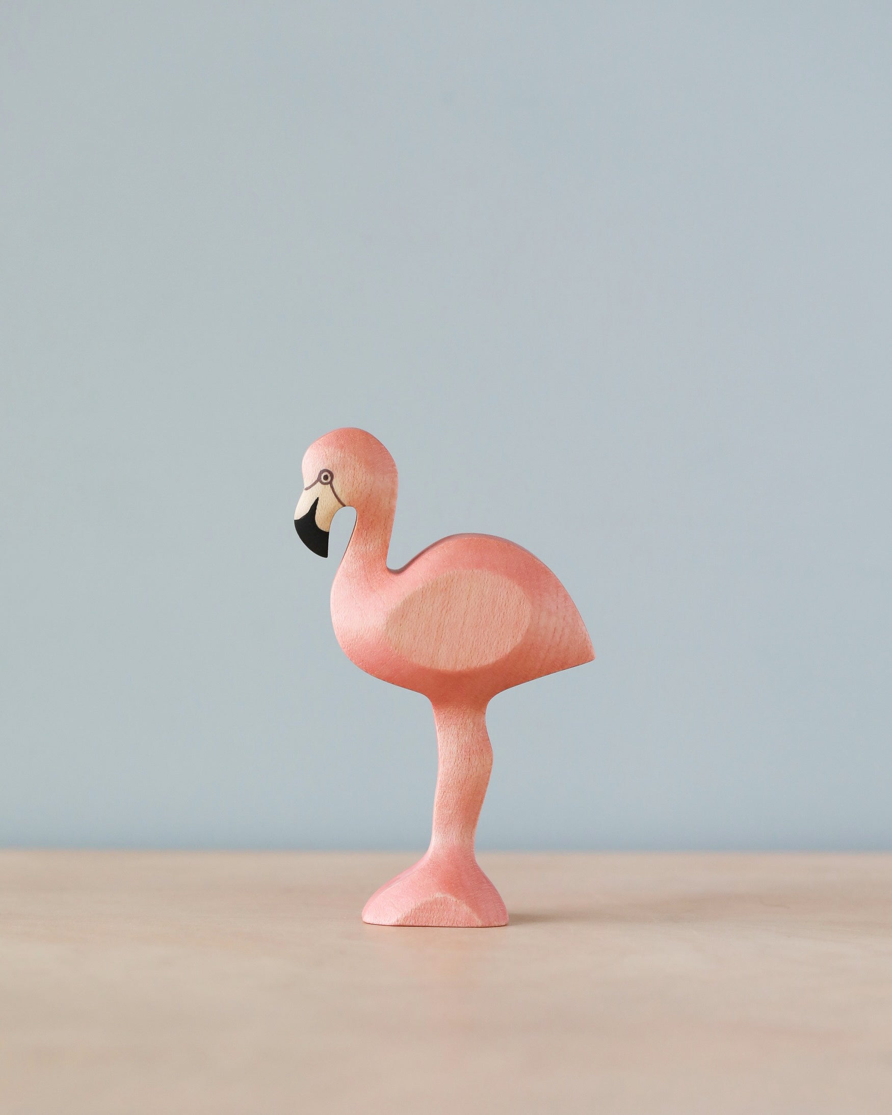 Handmade Holzwald Bird - Flamingo