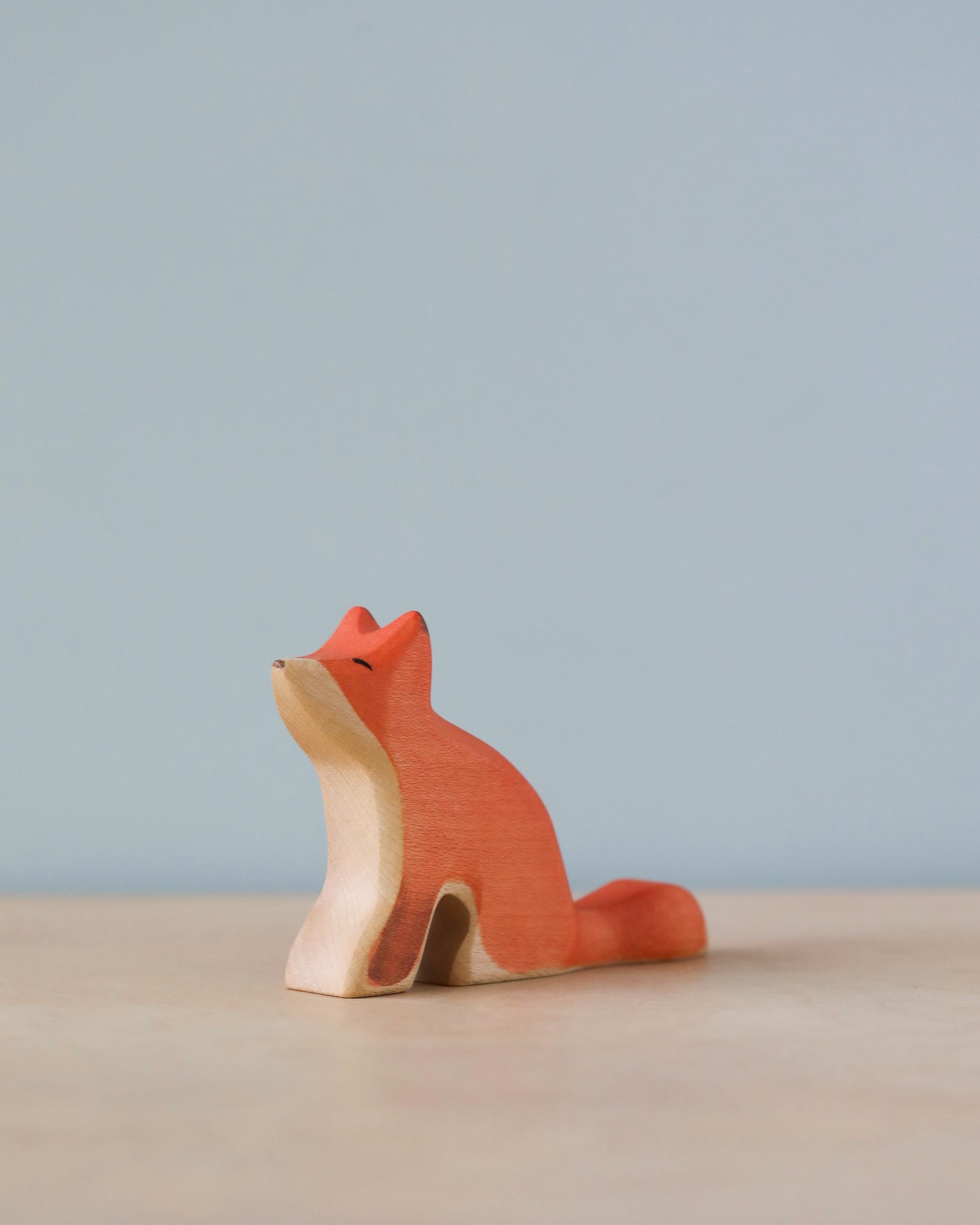 Handmade Holzwald Sitting Fox