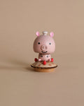 Wooden Pig Bobblehead