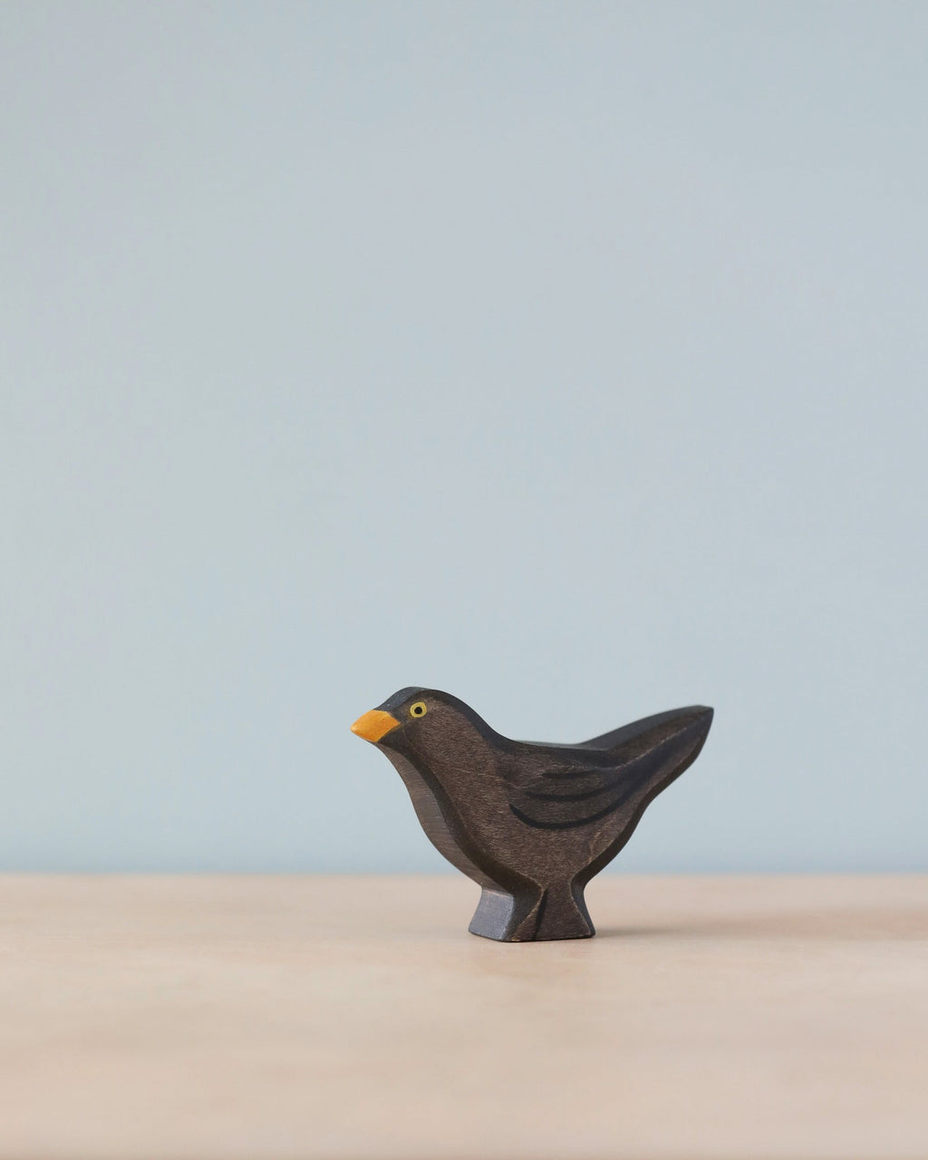 Handmade Holzwald Bird - Blackbird