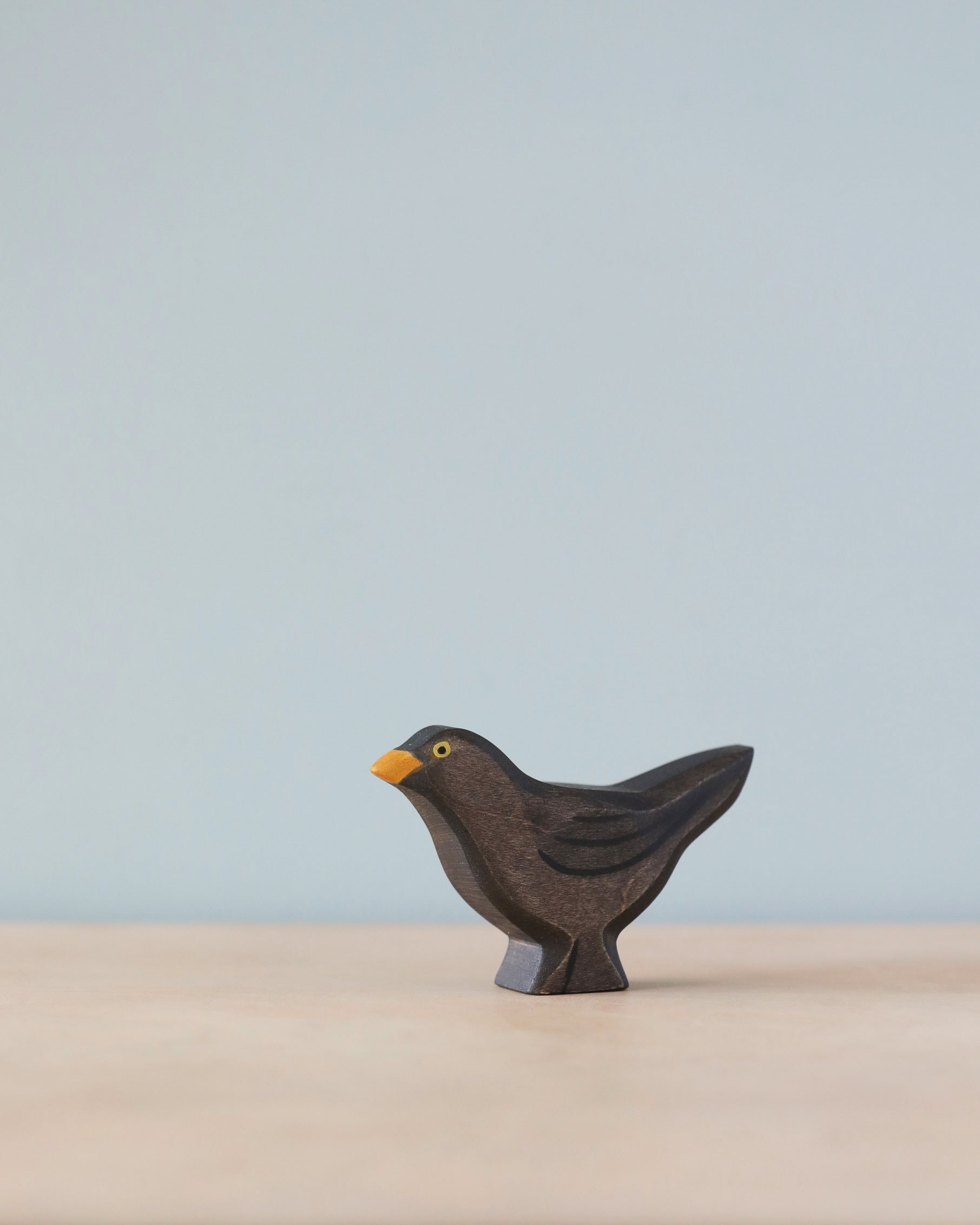 Handmade Holzwald Bird - Blackbird