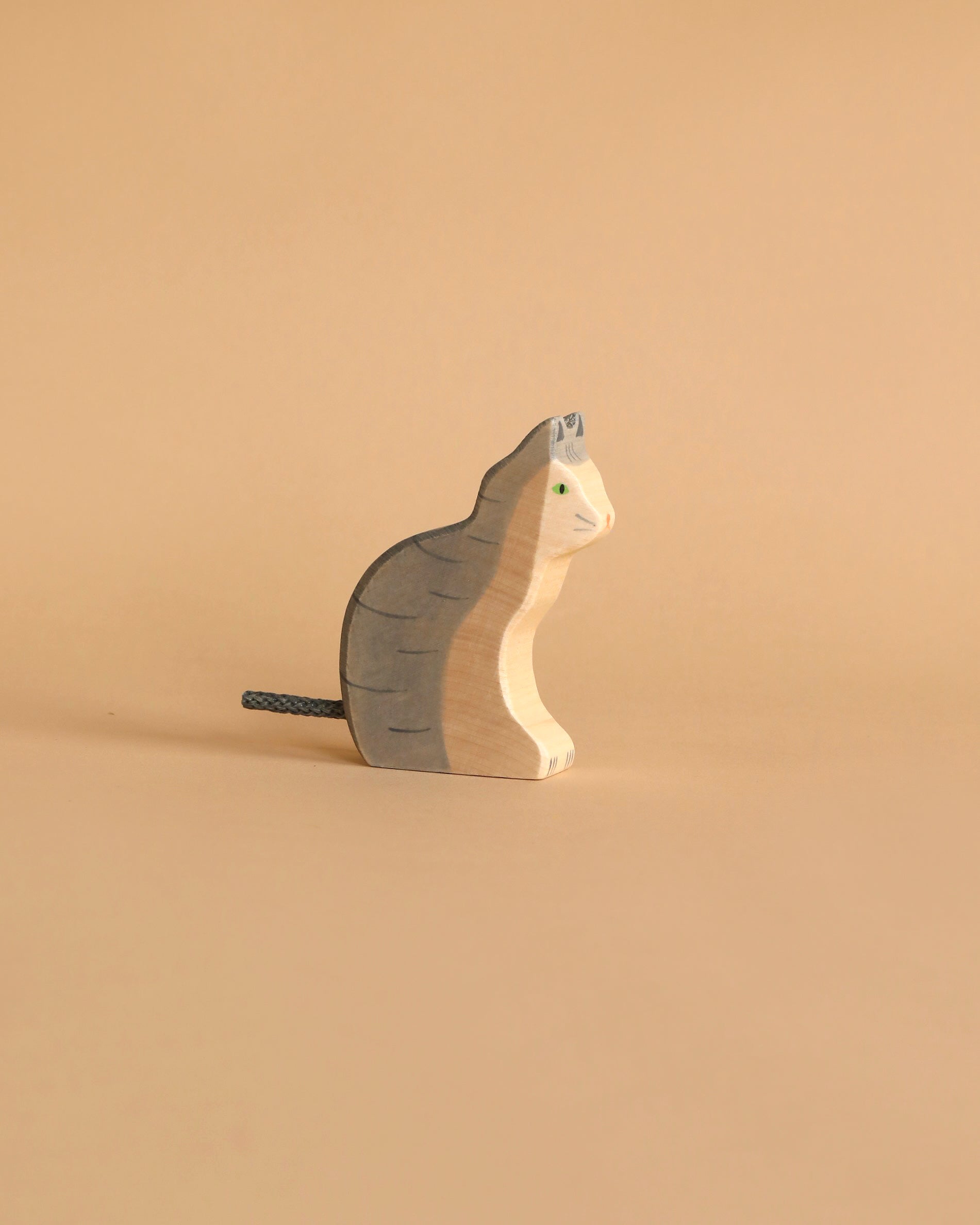 Holztiger Sitting Gray Cat