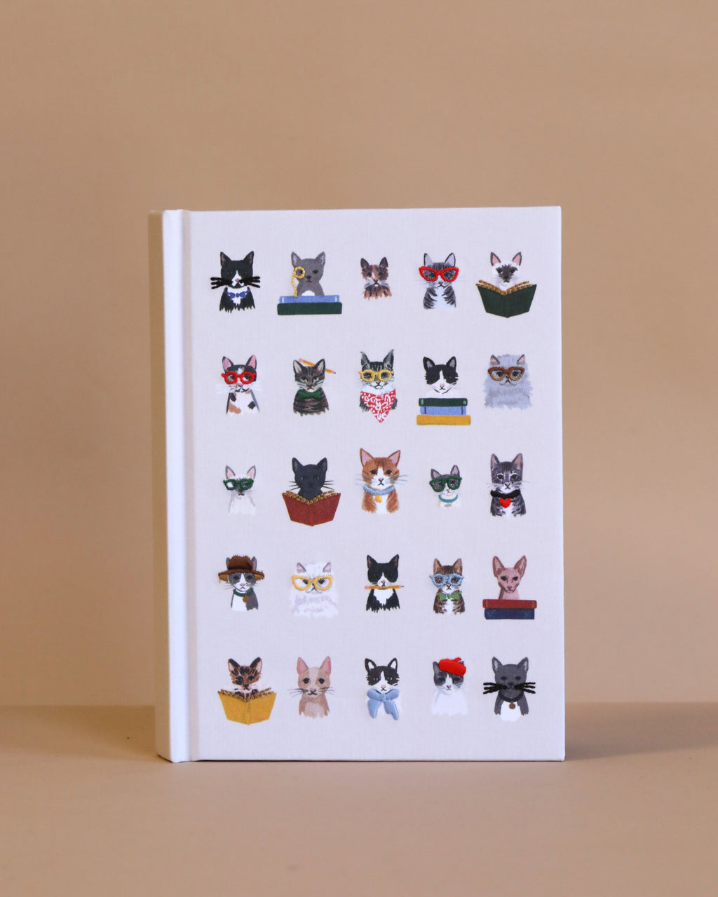 Studious Cats Embroidered Journal