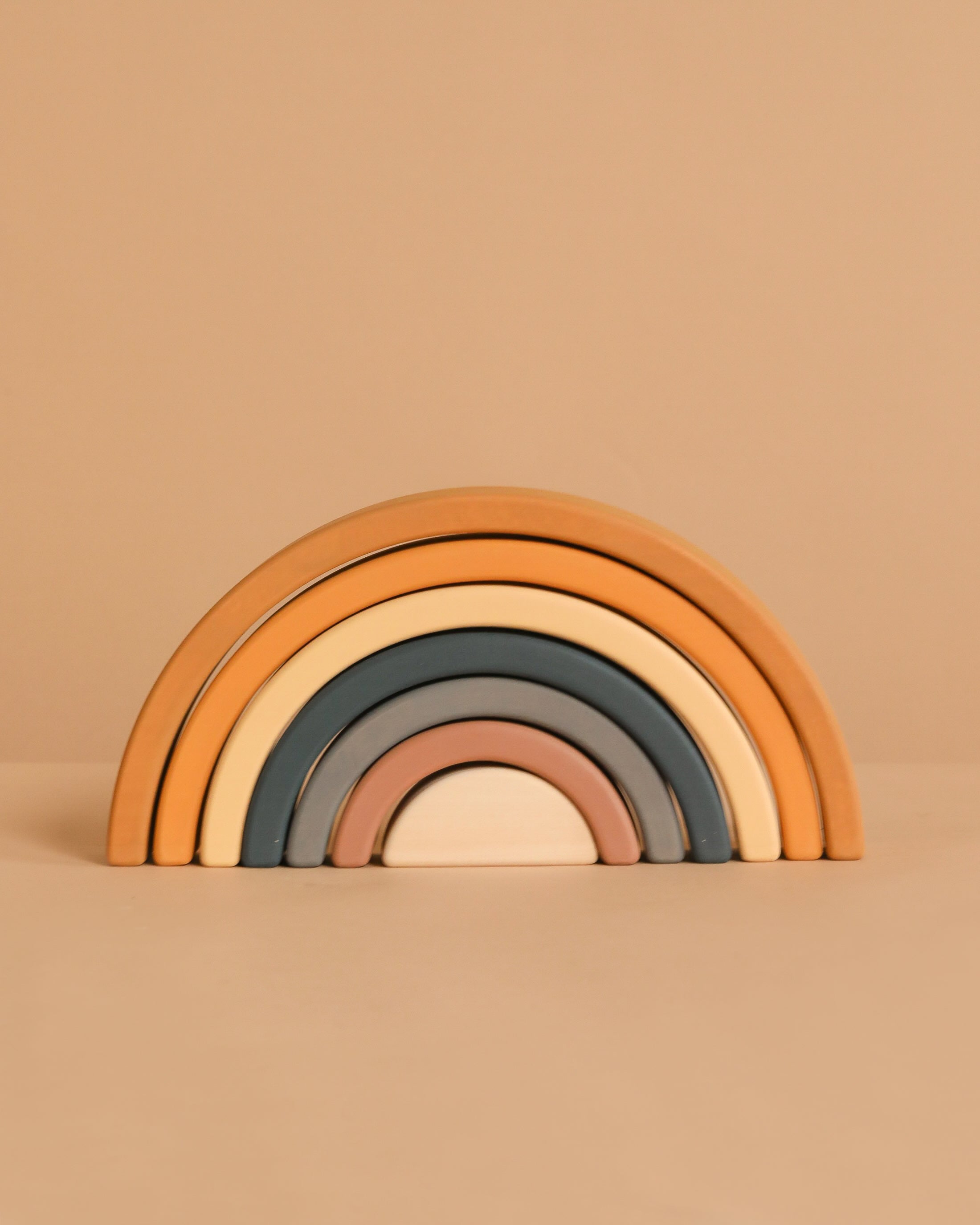 Sabo Concept Handmade Rainbow Stacker - Mustard