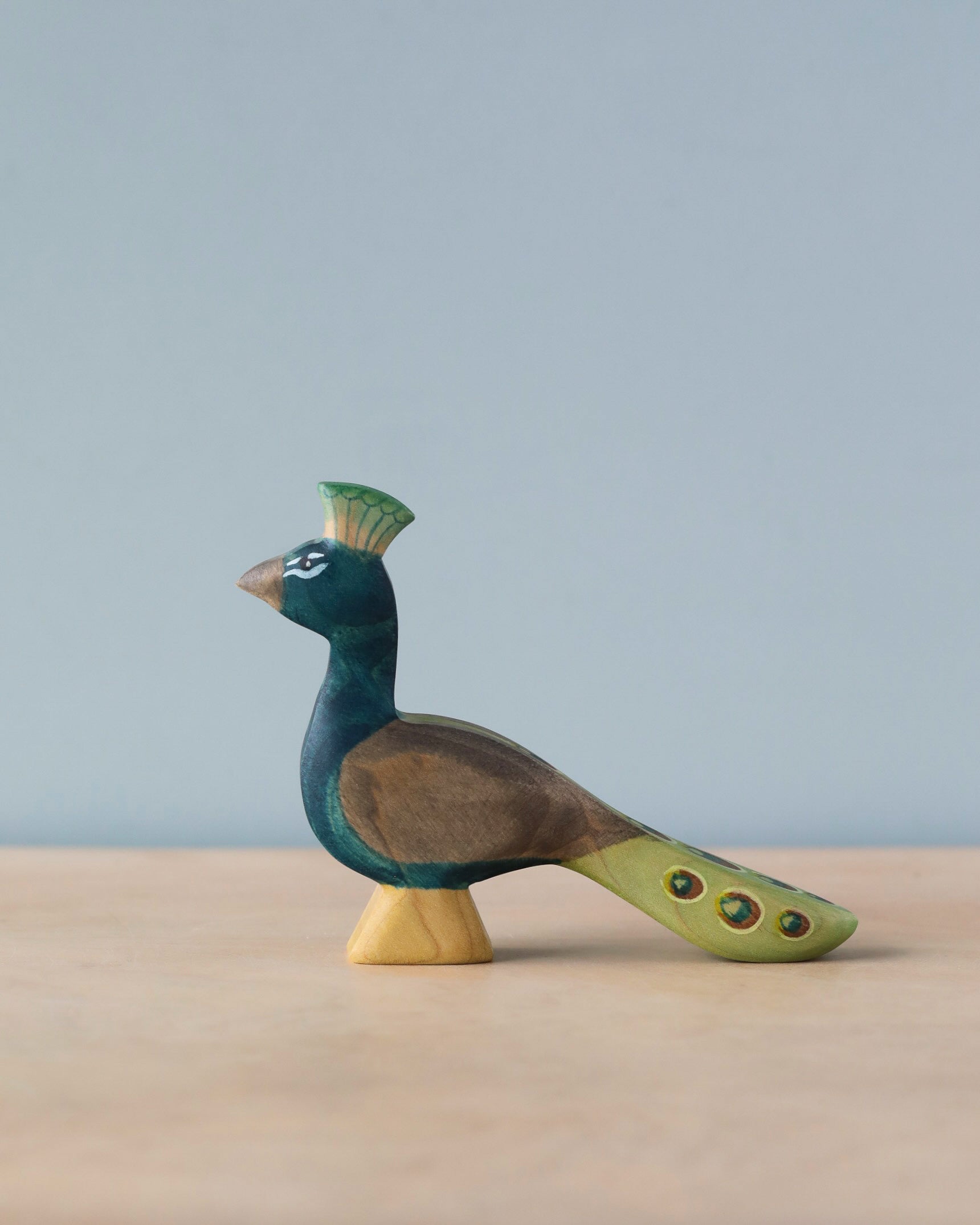 Handmade Holzwald Bird - Peacock