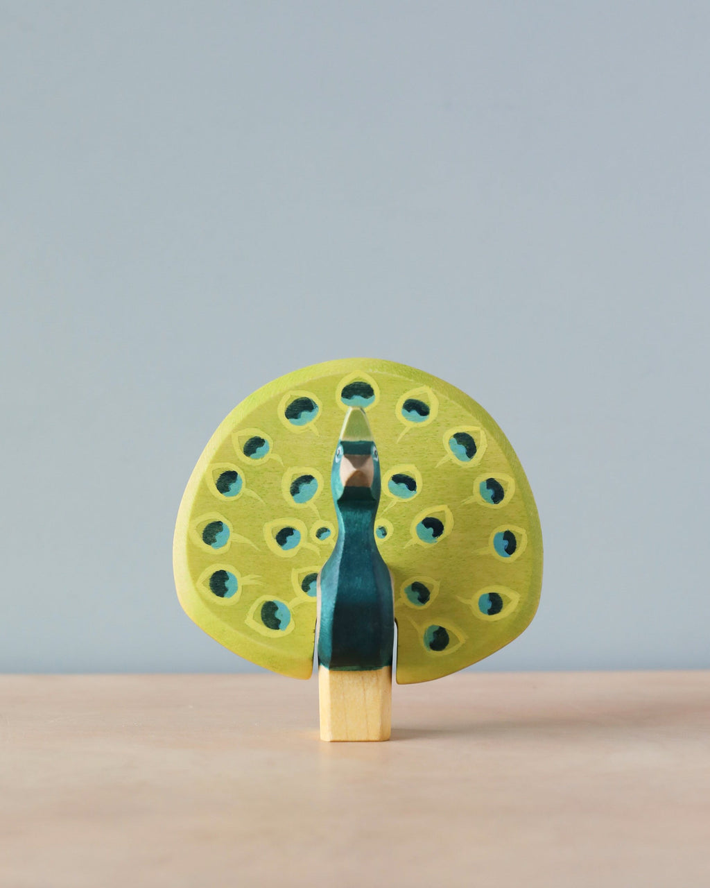 Handmade Holzwald Bird - Peacock, Open