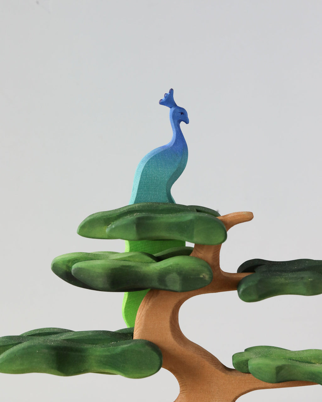 Bumbu Handmade Wooden Peacock On A tree