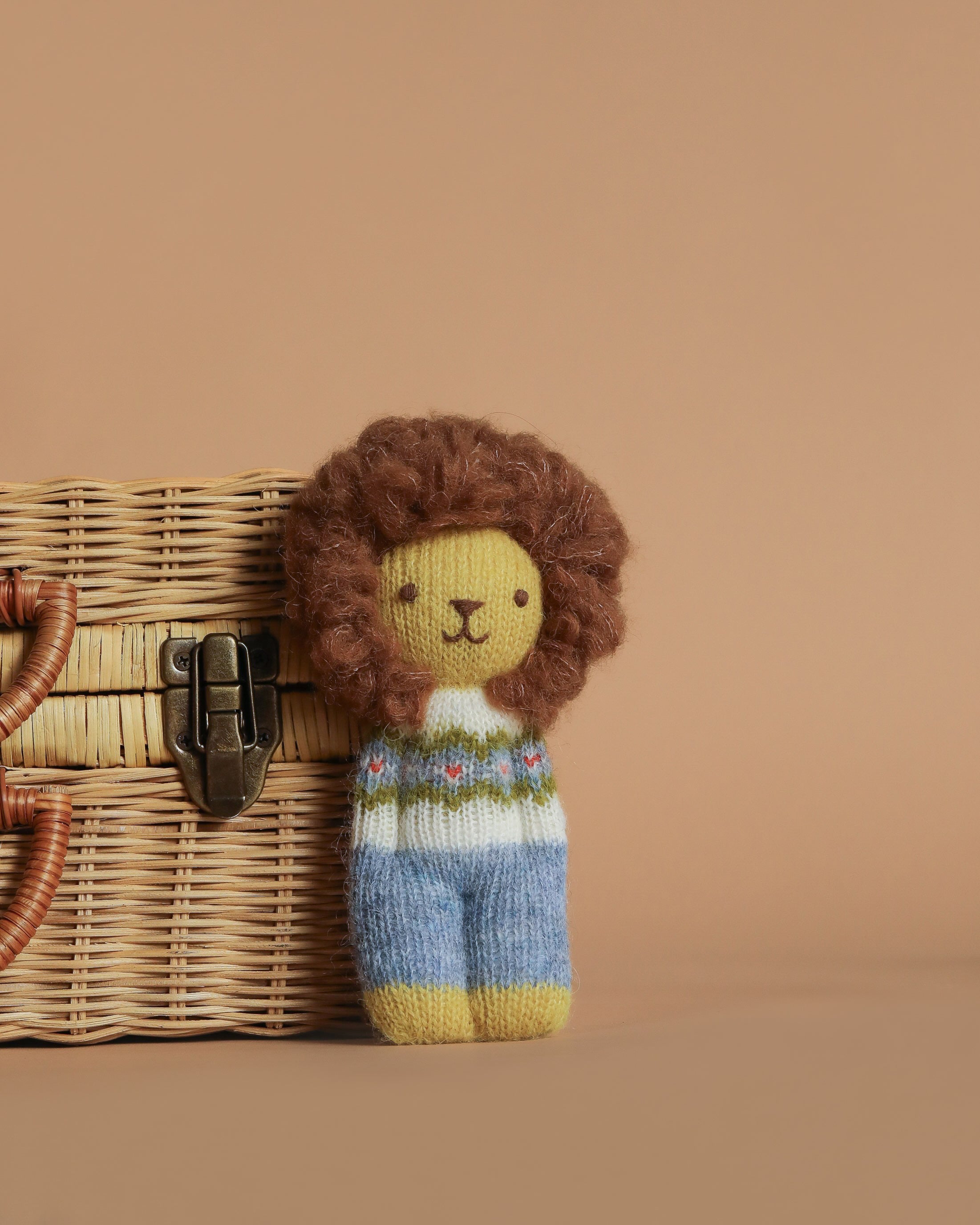 Organic Alpaca Wool Doll - Lion