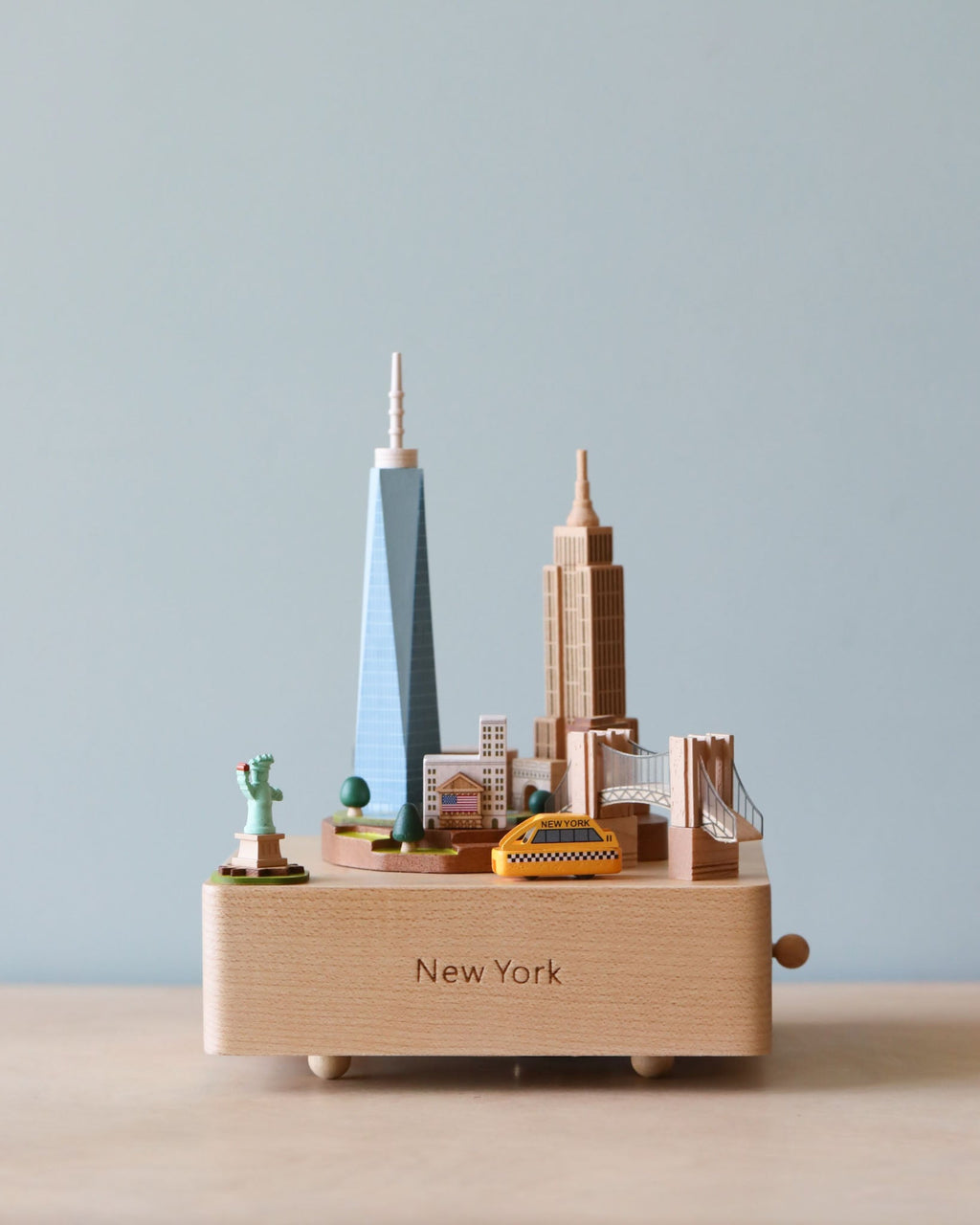 Wooden New York Music Box (restocks in September)