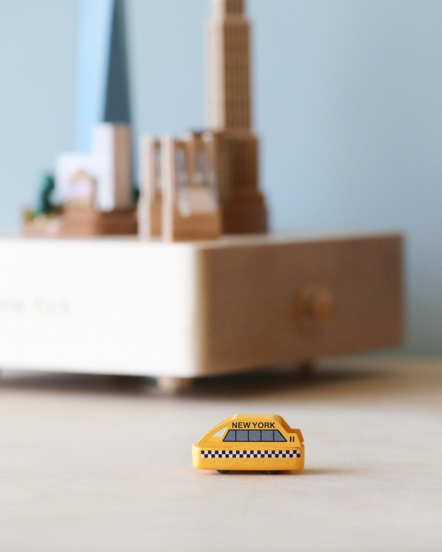 Wooden New York Music Box (restocks in September)