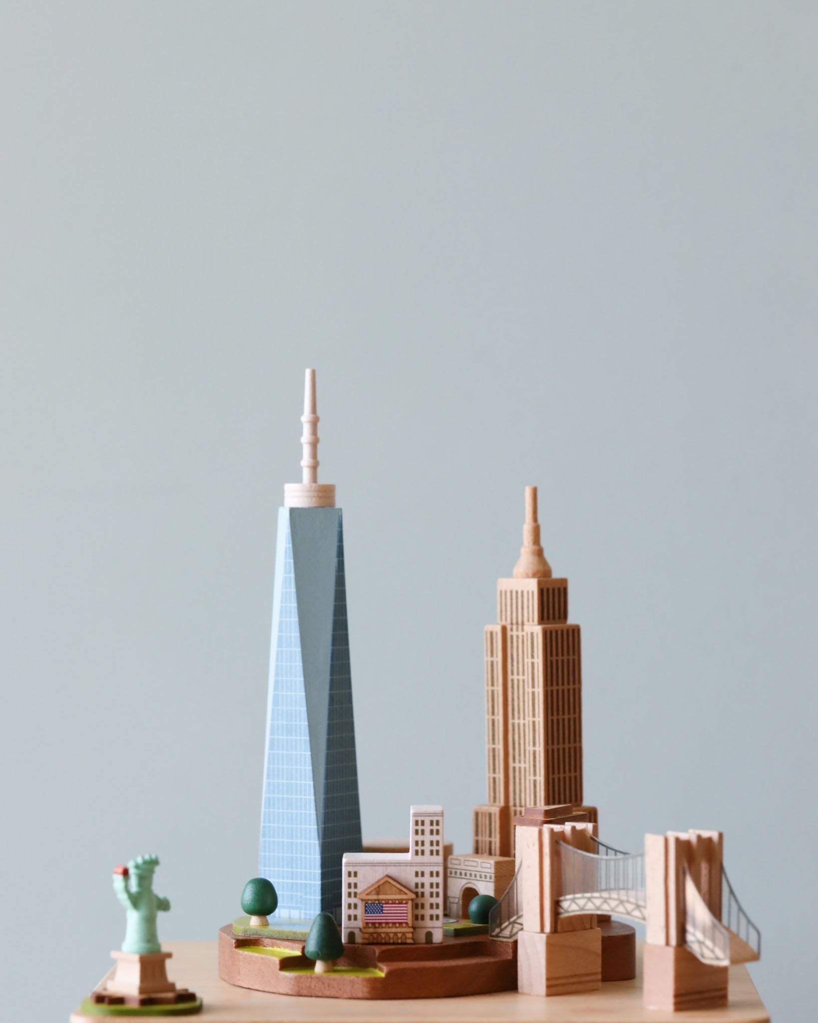 Wooden New York Music Box (restocks in September)