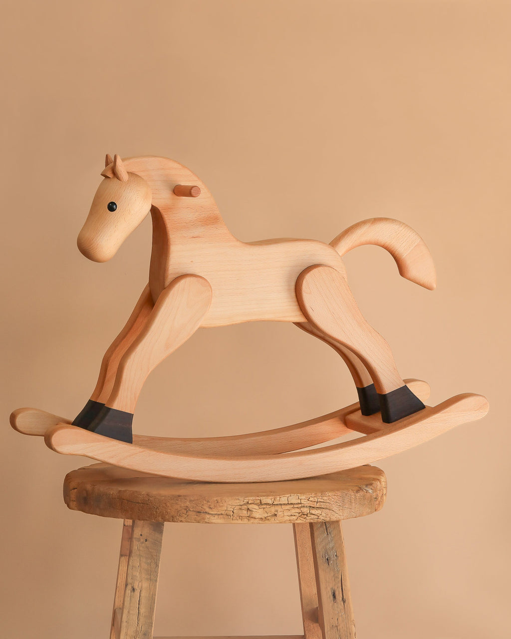 Spring Copenhagen Wooden Rocking Horse - Final Sale