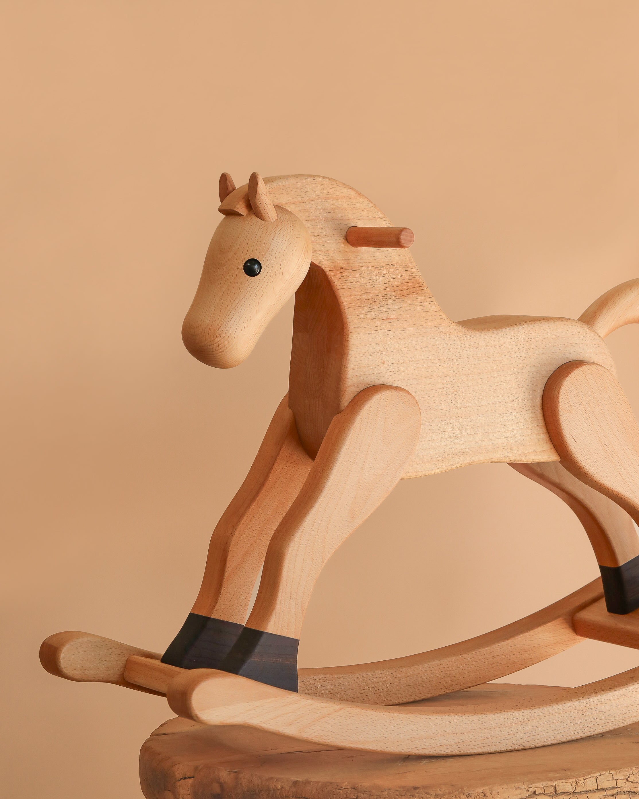 Spring Copenhagen Wooden Rocking Horse - Final Sale