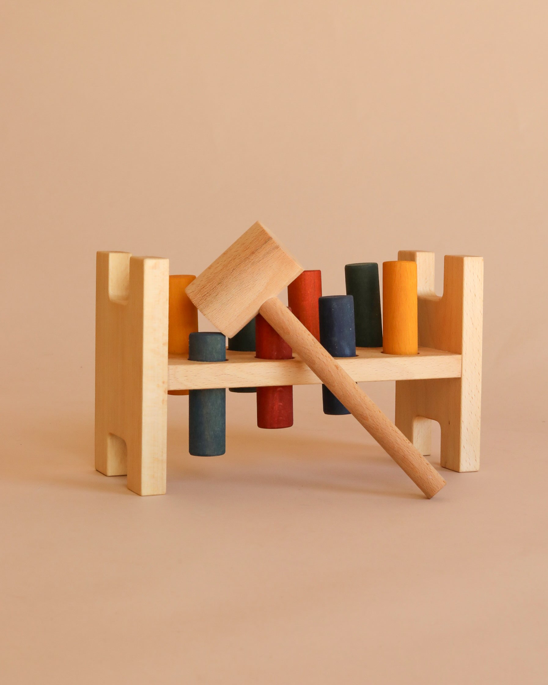 Colorful Wooden Pound A Peg