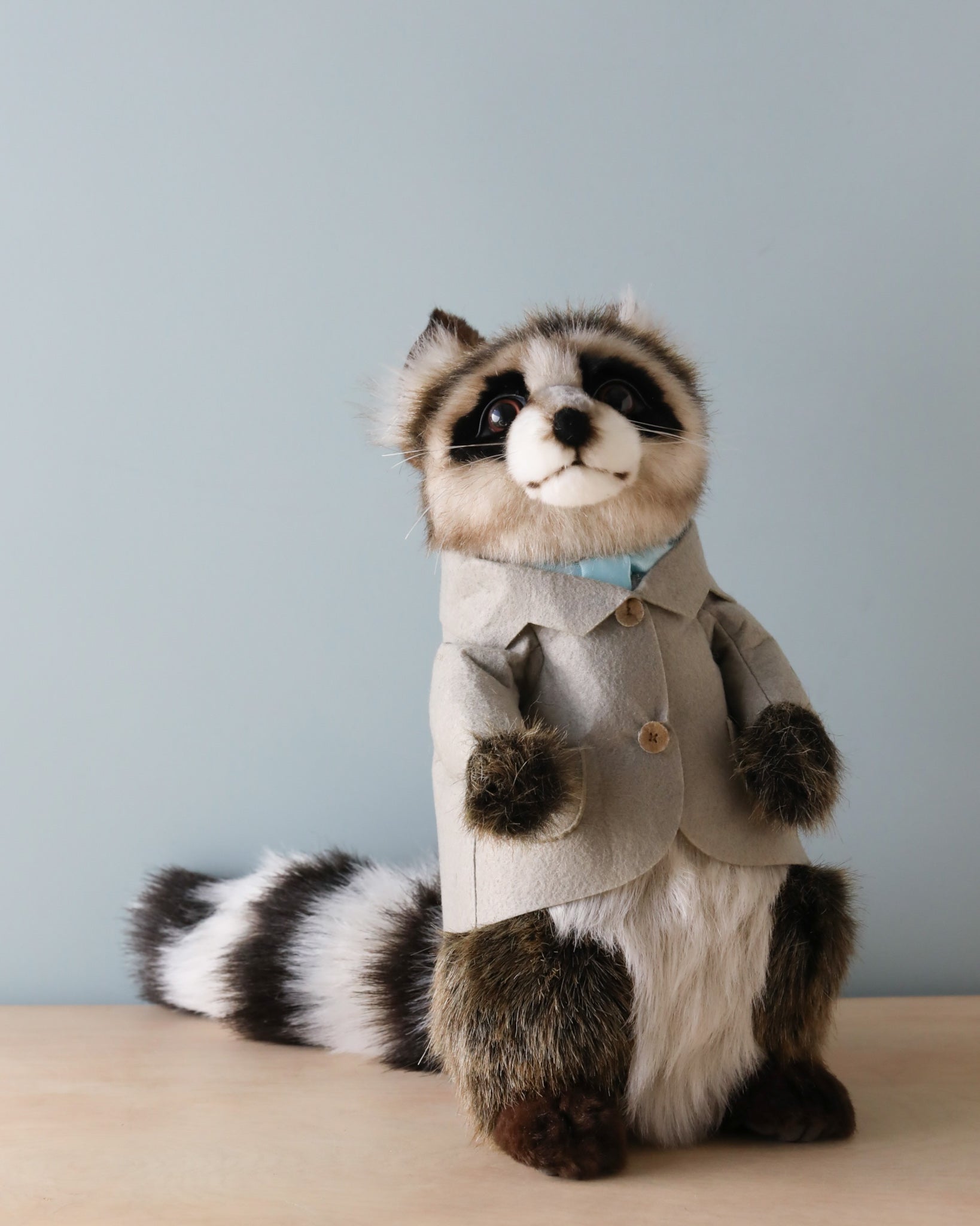 Papa Raccoon With Jacket Stuffed Animal