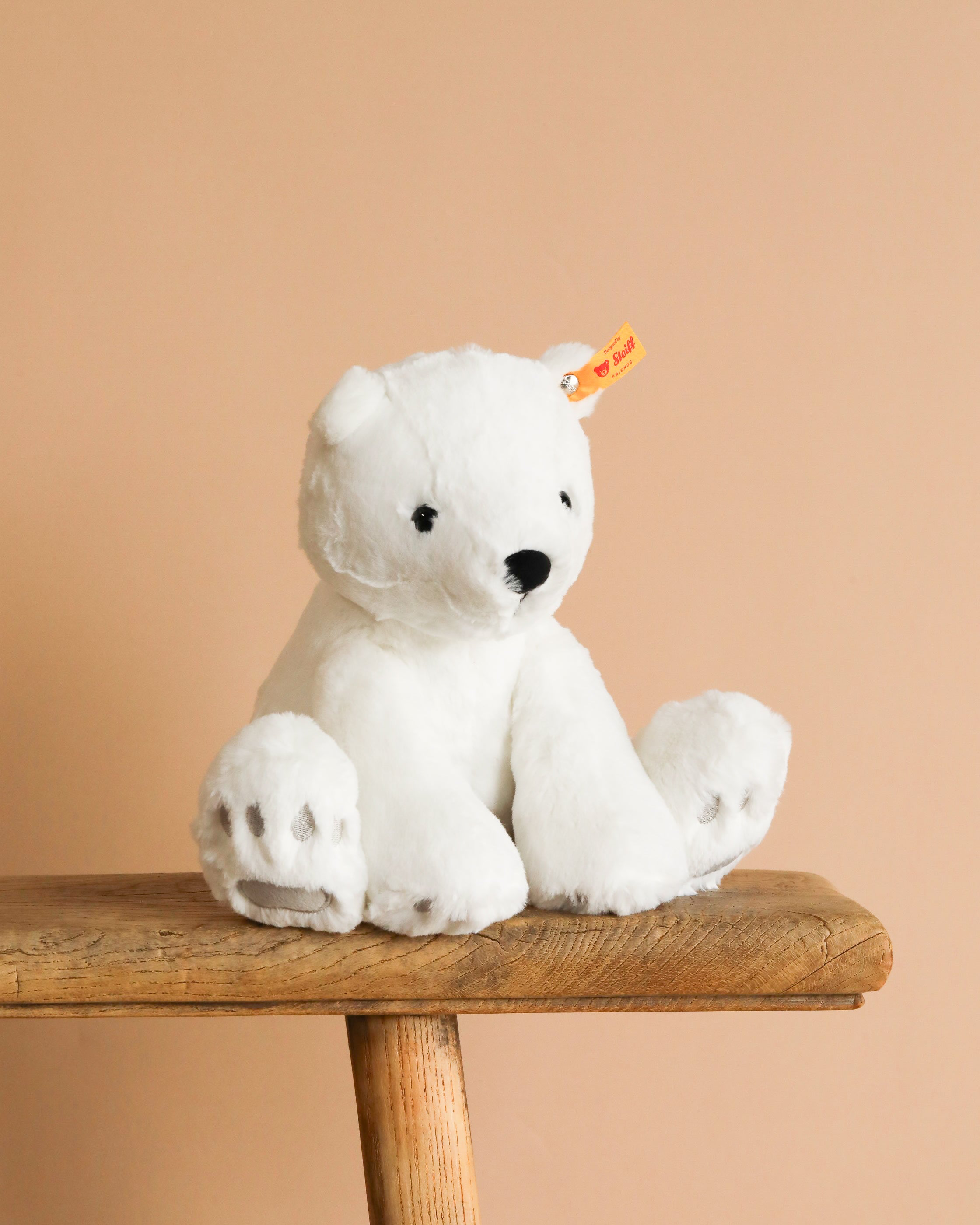 Steiff Lasse Polar Bear Stuffed Animal - 11"