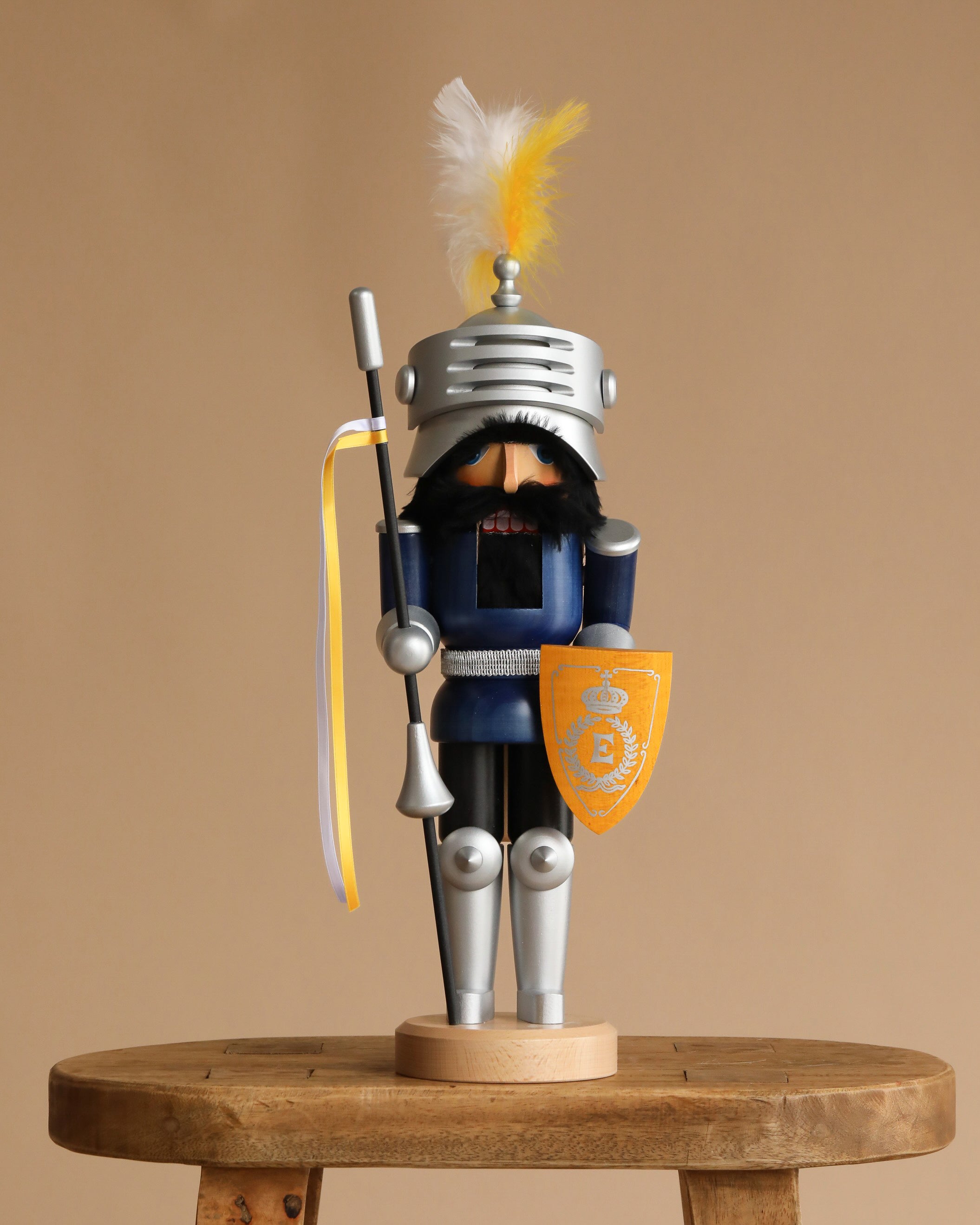 Christian Ulbricht Collectible Wooden Nutcracker - Knight Lancelot Glazed