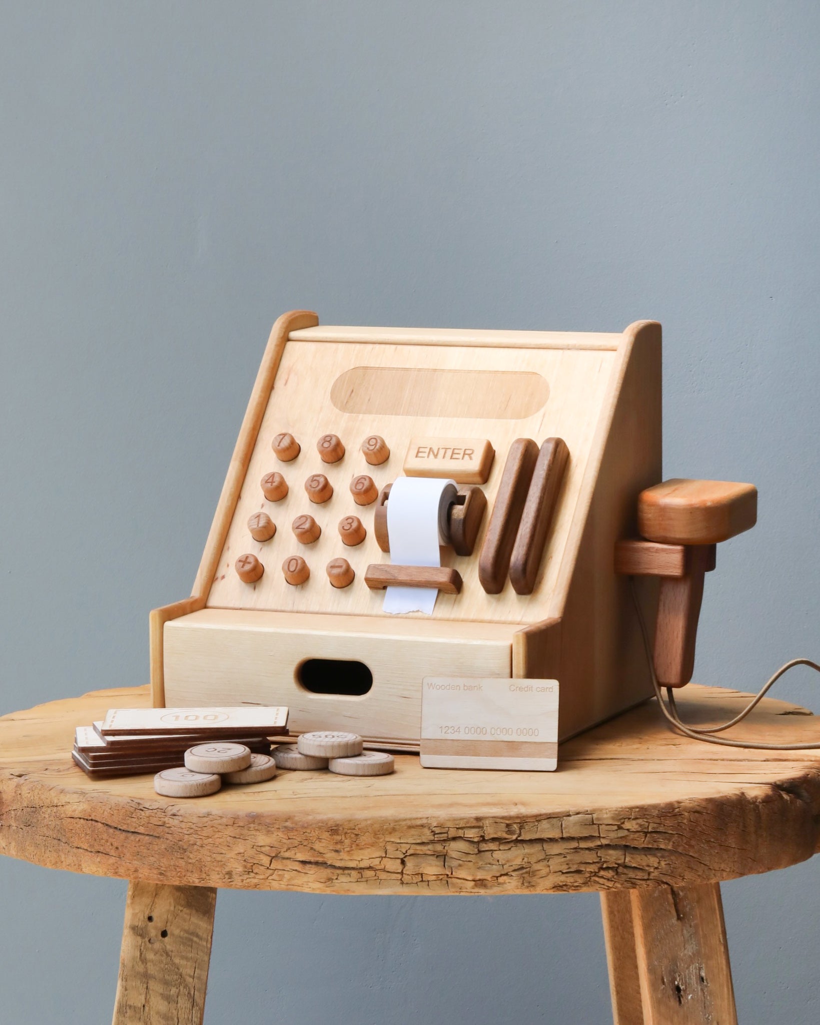 Wooden Cash Register