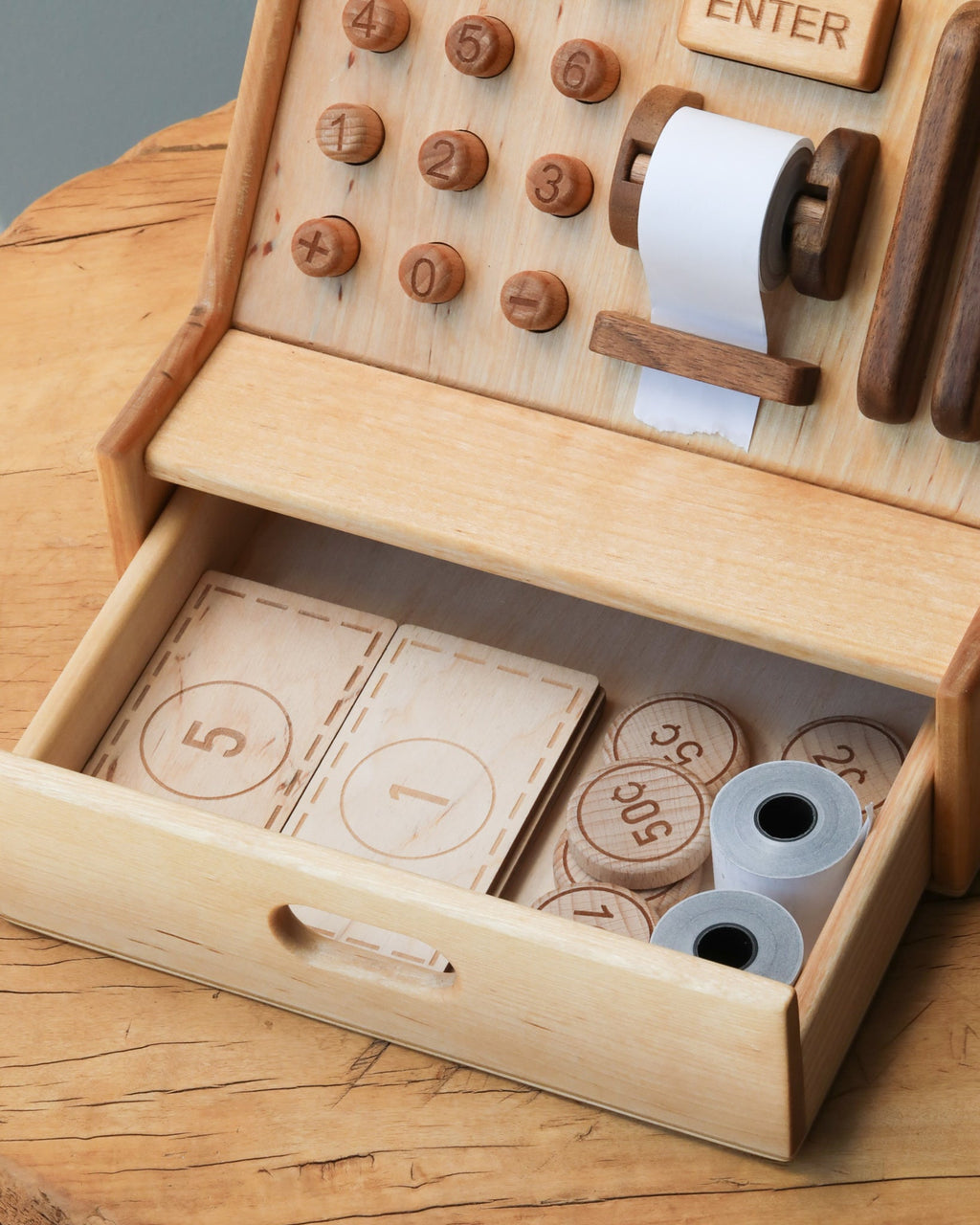 Wooden Cash Register