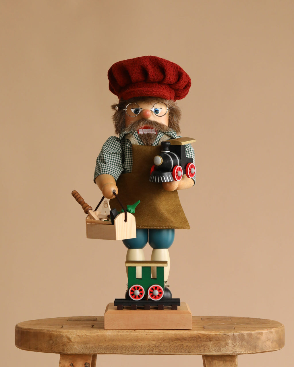 Christian Ulbricht Collectible Wooden Nutcracker - Railroad Builder Limited Edition 2500