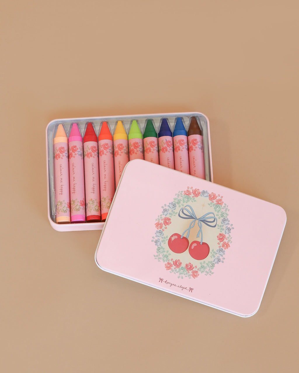 Konges Sloejd Beeswax Crayons - Cherry Bow