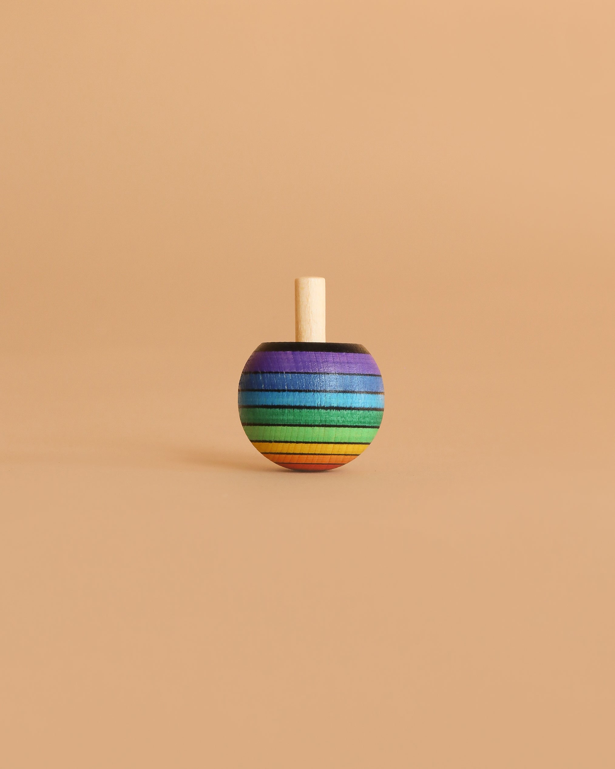 Mader Rainbow Turn-Over Spinning Top - Red