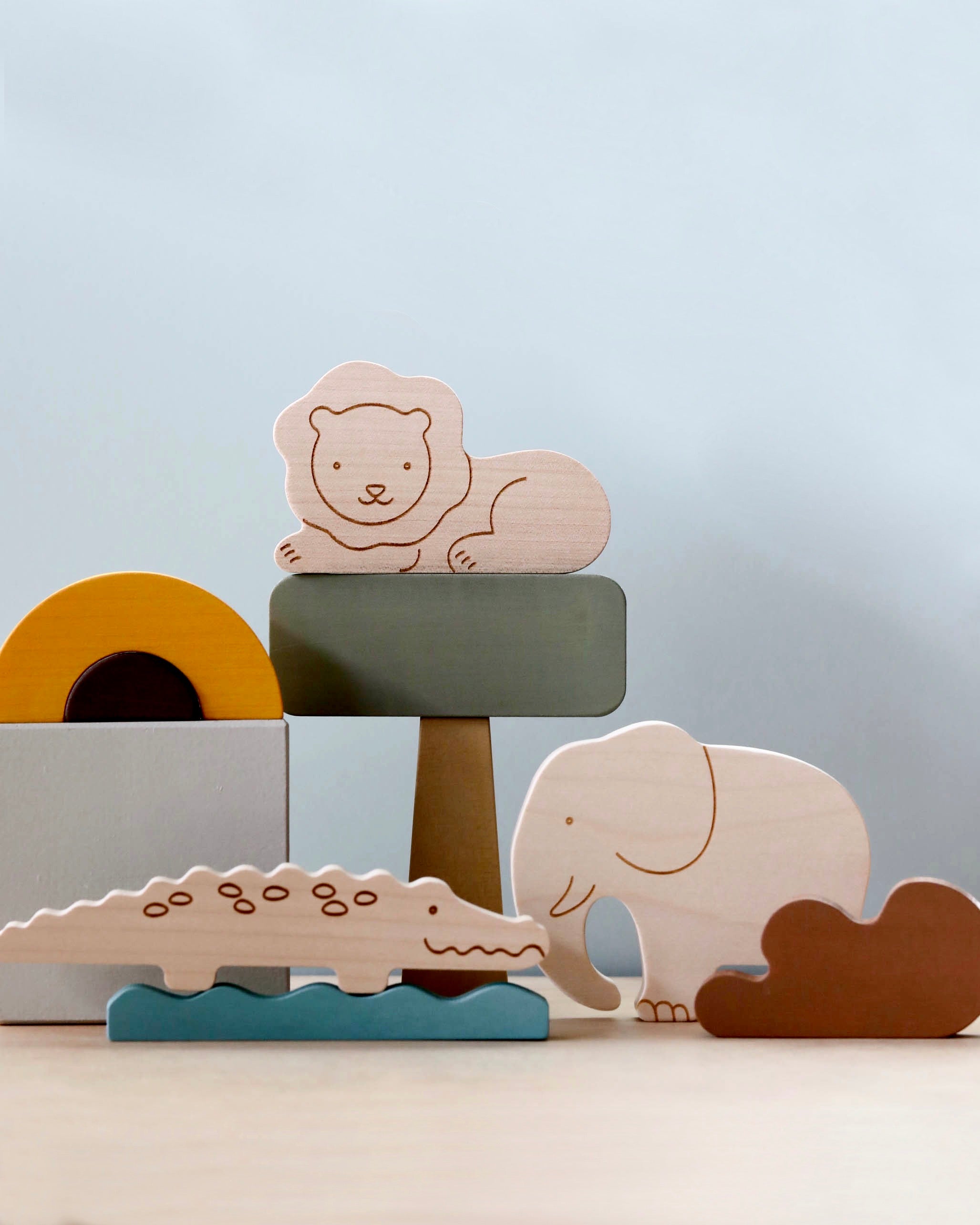 Wooden Safari Set