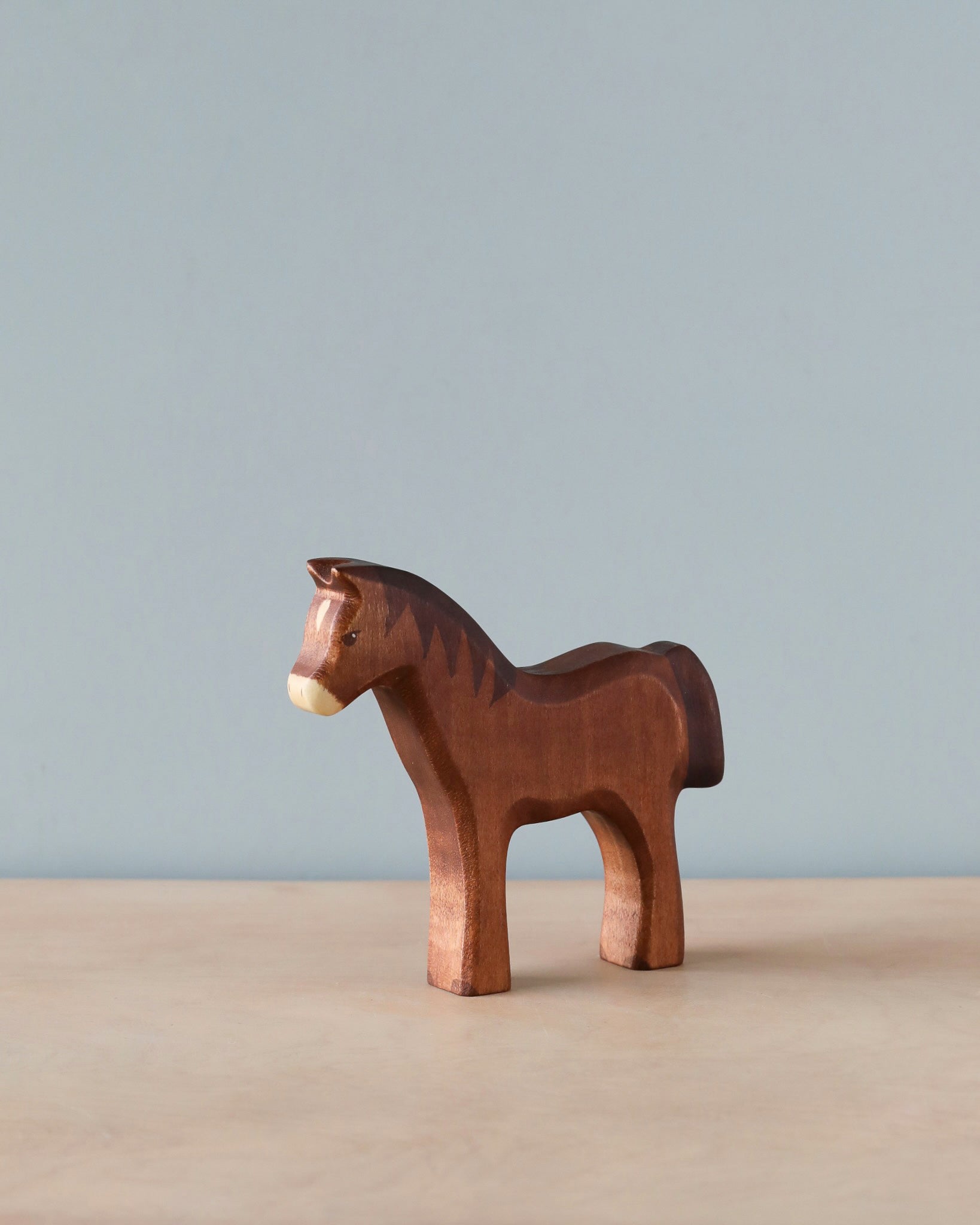 Handmade Holzwald Horse - Dark Brown