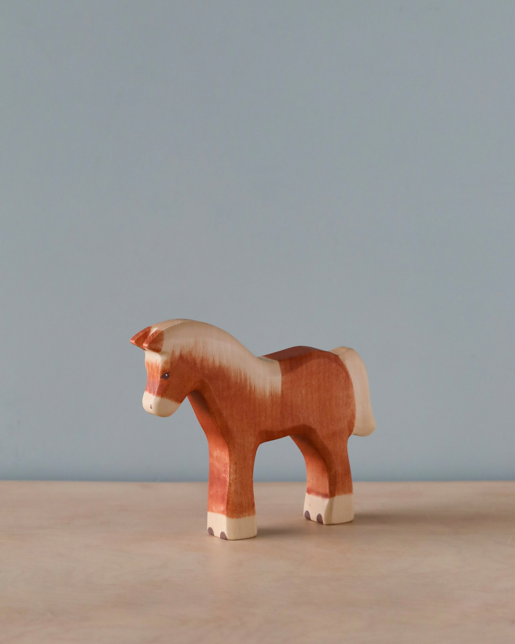 Handmade Holzwald Horse - Light Brown