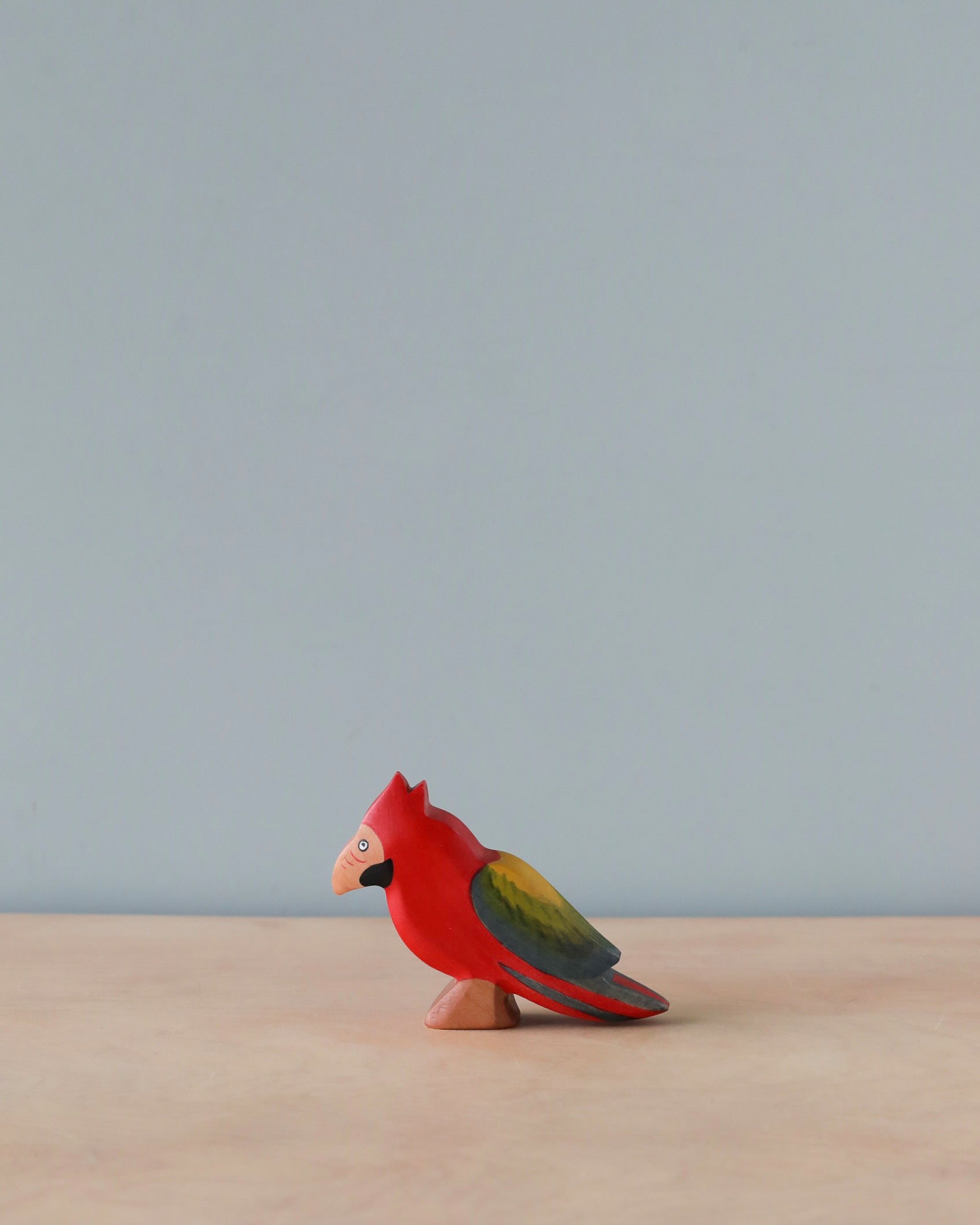 Handmade Holzwald Bird - Parrot