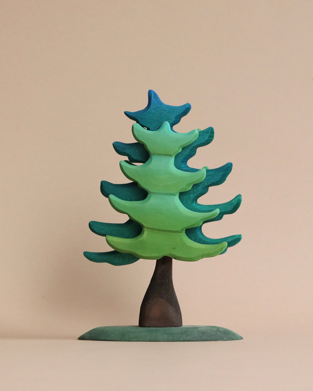 Bumbu Handmade Wooden Extra Large Green Spruce Tree