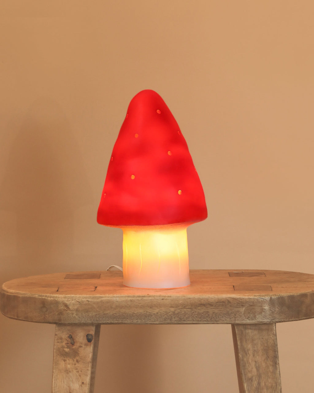 Small Red Mushroom Lamp