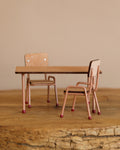 Maileg School Table & Chairs For Mice - Dark Powder