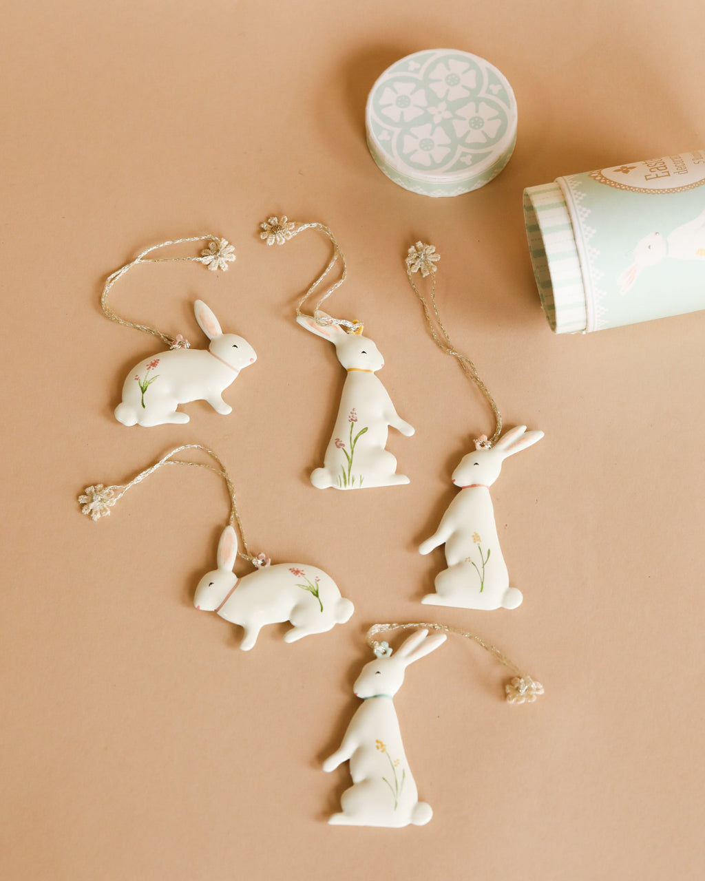 Maileg Metal Ornament Set - Easter Bunny