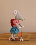 Maileg Mouse Size Scooter / Kickboard - Red
