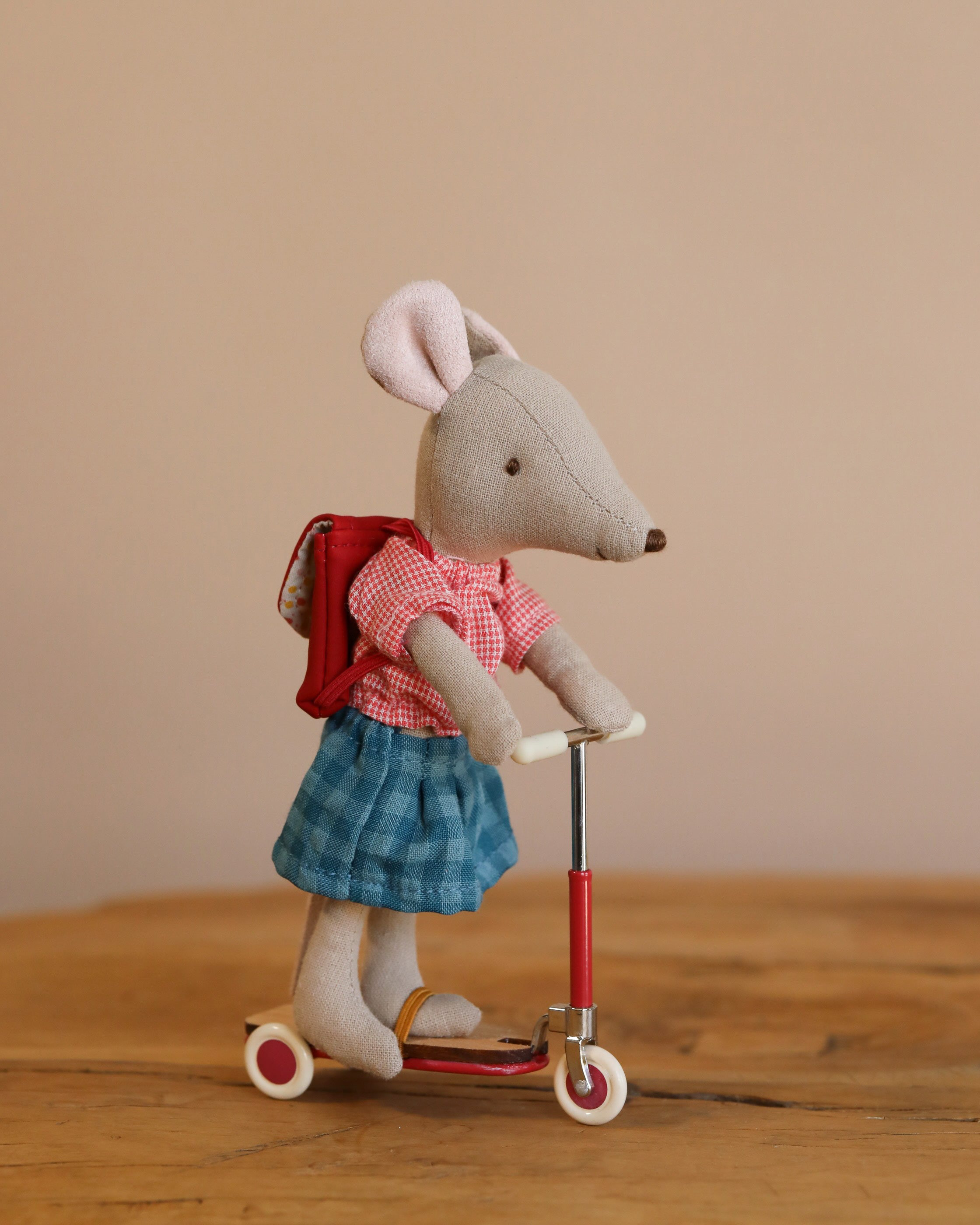 Maileg Mouse Size Scooter / Kickboard - Red