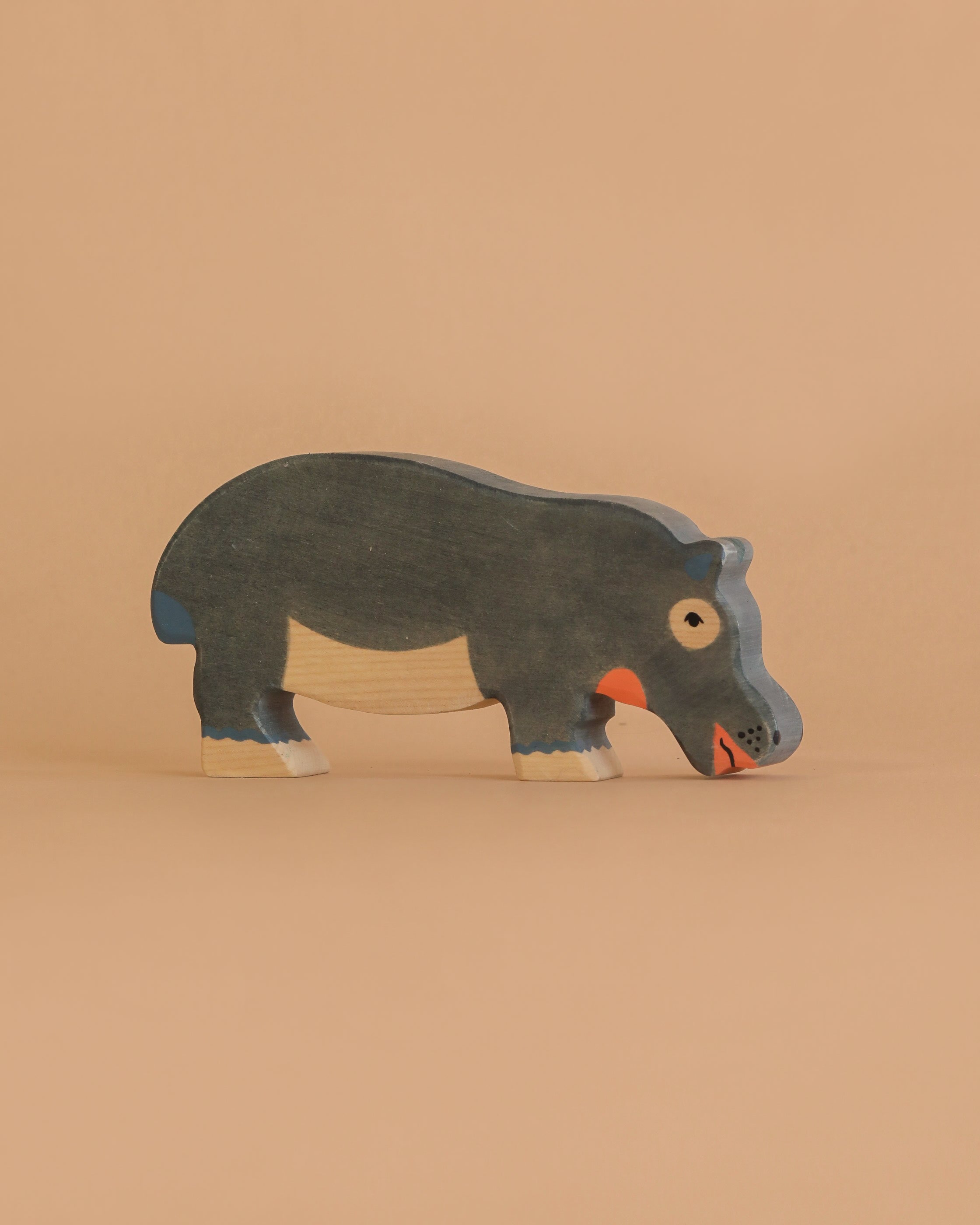 Holztiger Hippopotamus, Feeding