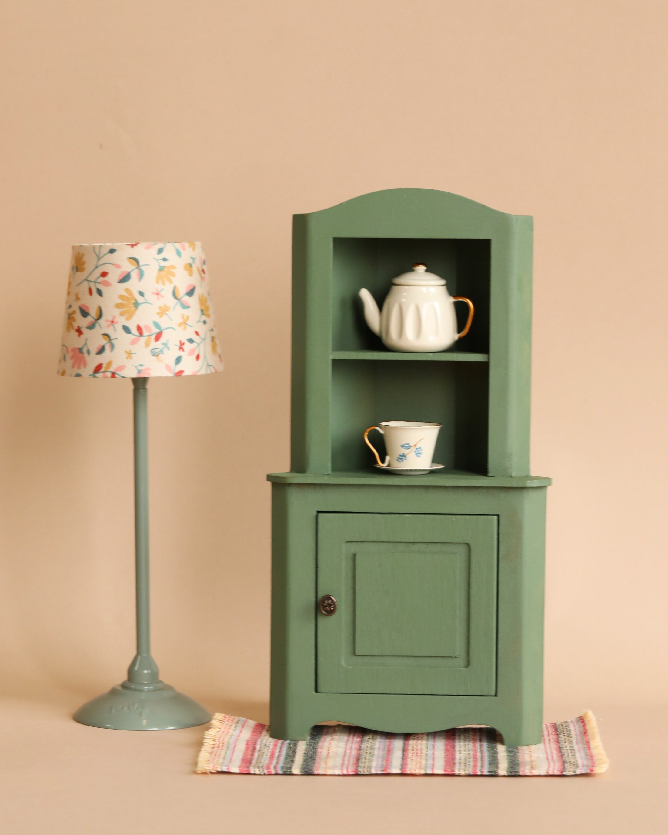 Maileg Corner Cabinet - Dark Green, Larger Size