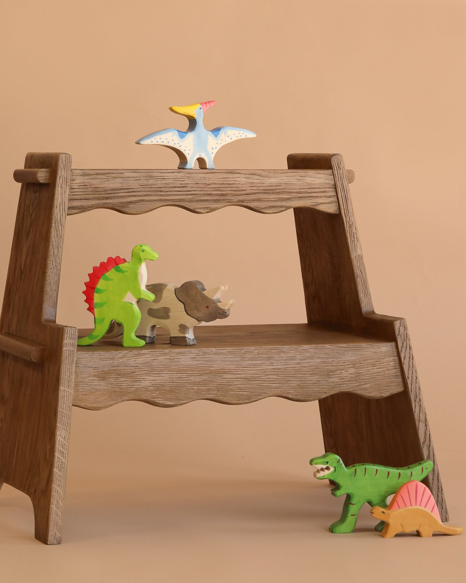 Holztiger Handmade Wooden Dinosaur Set