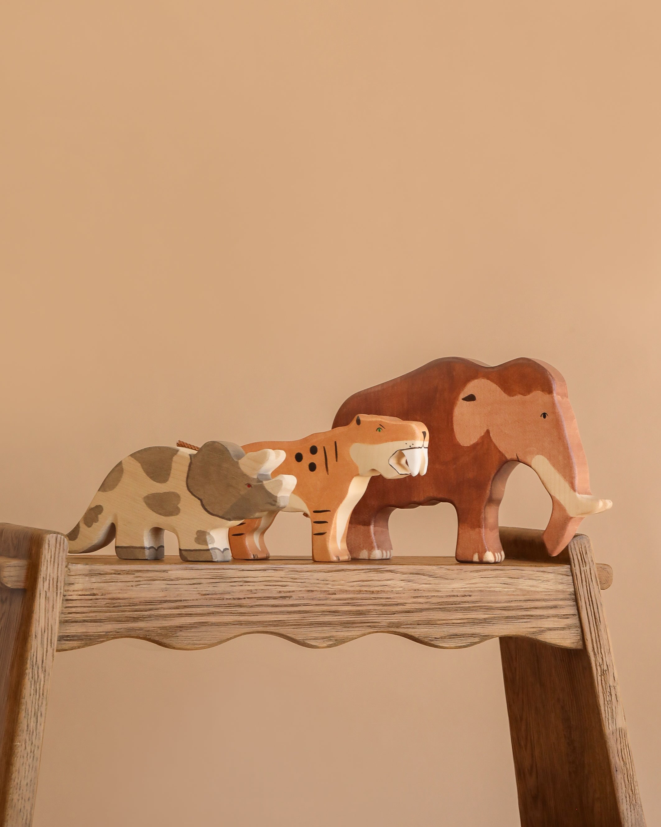 Holztiger Handmade Wooden Prehistoric Animals Set