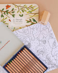 Moulin Roty Botanist Coloring Book with Stockmar Pencil Set