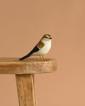 Hand Carved Ornament - Sparrow Bird - 3.5"H