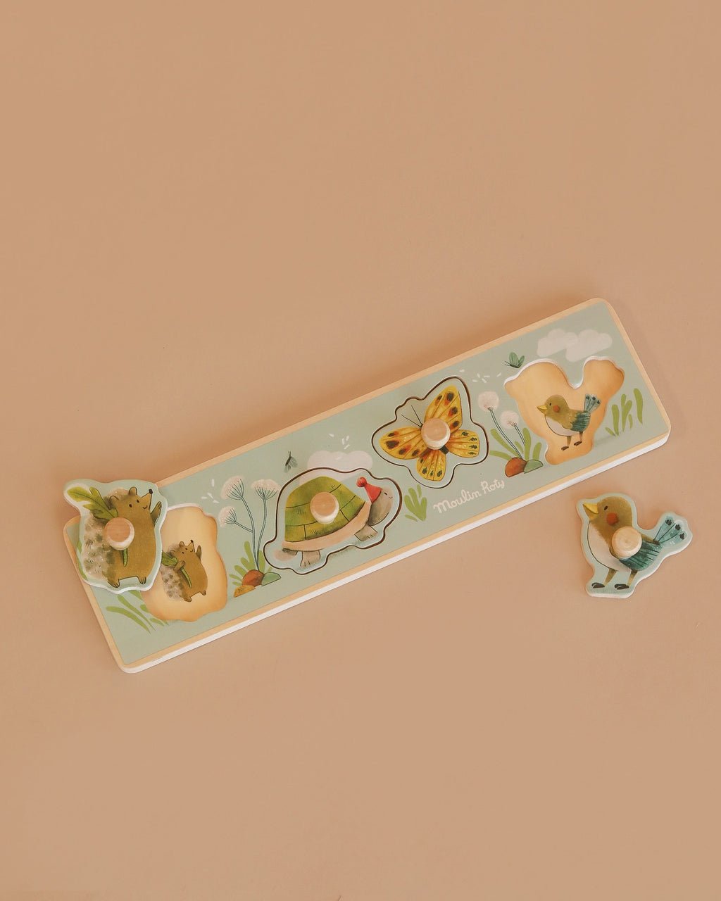 Moulin Roty Wooden Animal Puzzle - The Three Little Rabbits