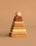 Natural Square Pyramid Stacker