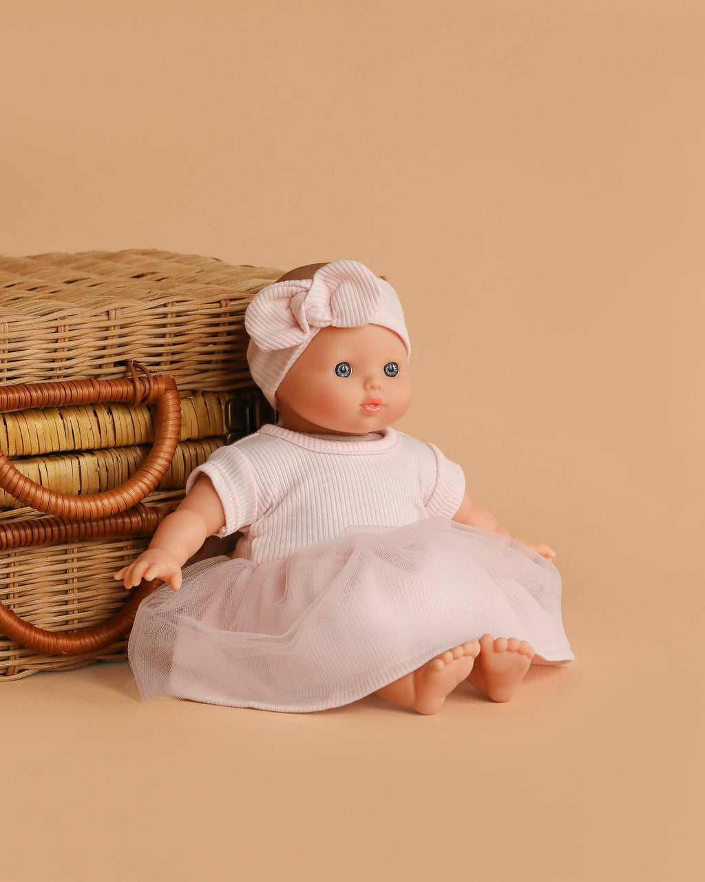 Minikane Soft Body Doll (11") - Claire with Clothing and Stroller