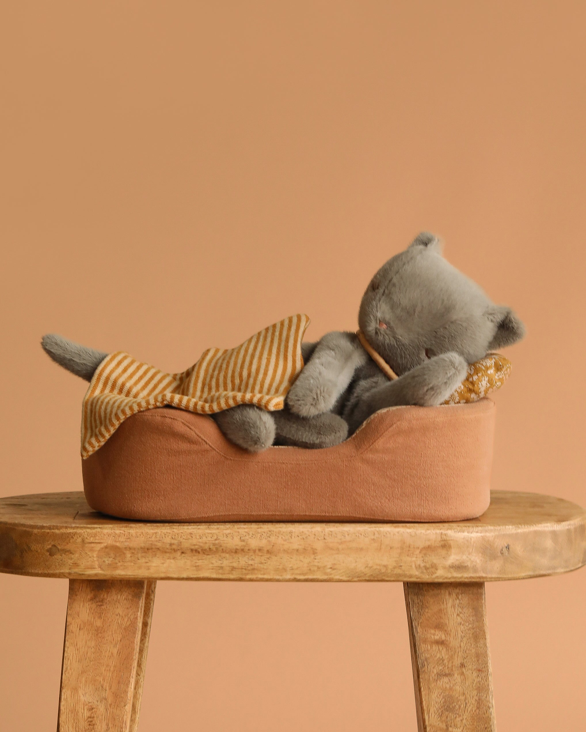 Maileg Sleeping Kitten in Cozy Bed