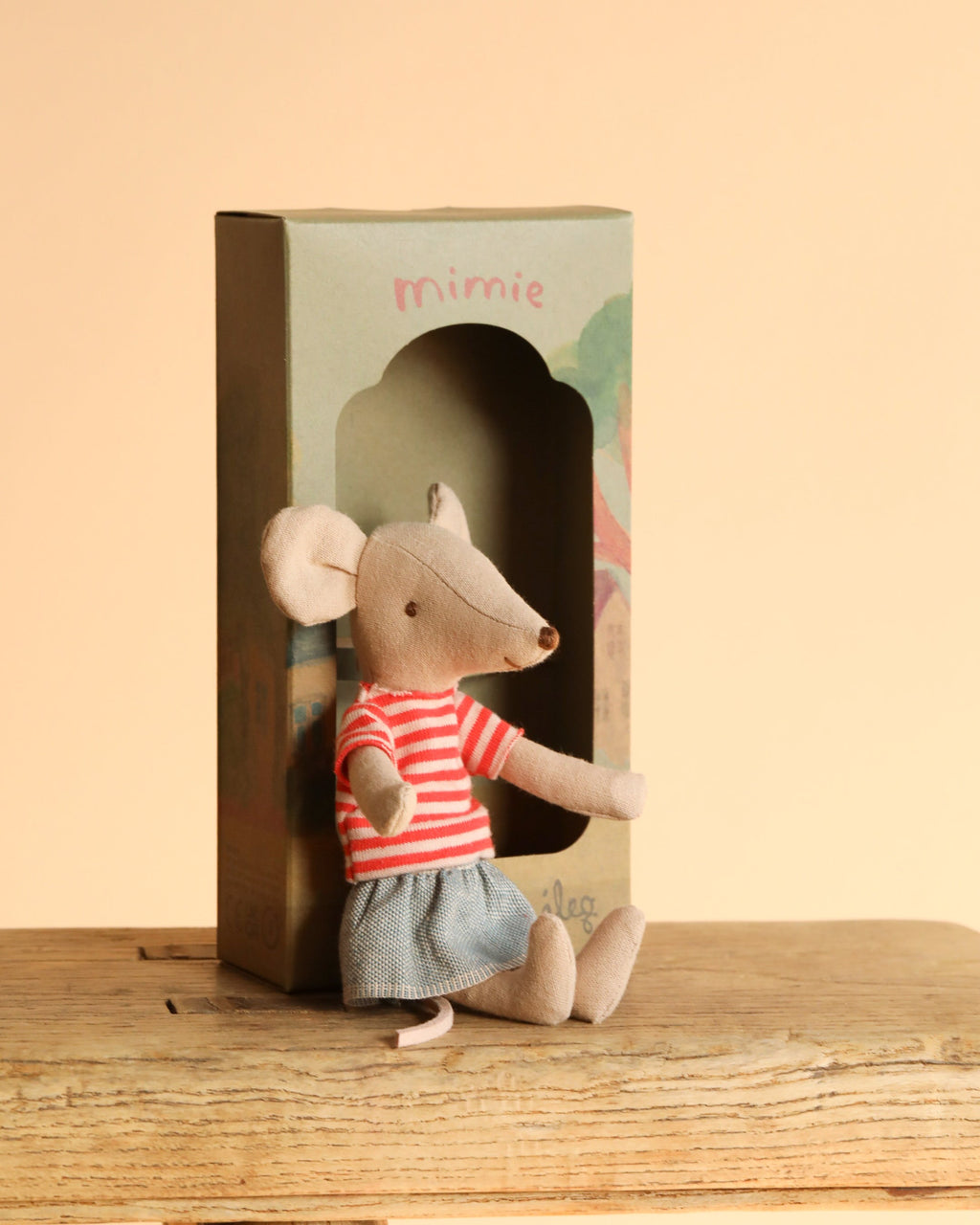 Maileg Mouse With Striped Shirt - Big Sister